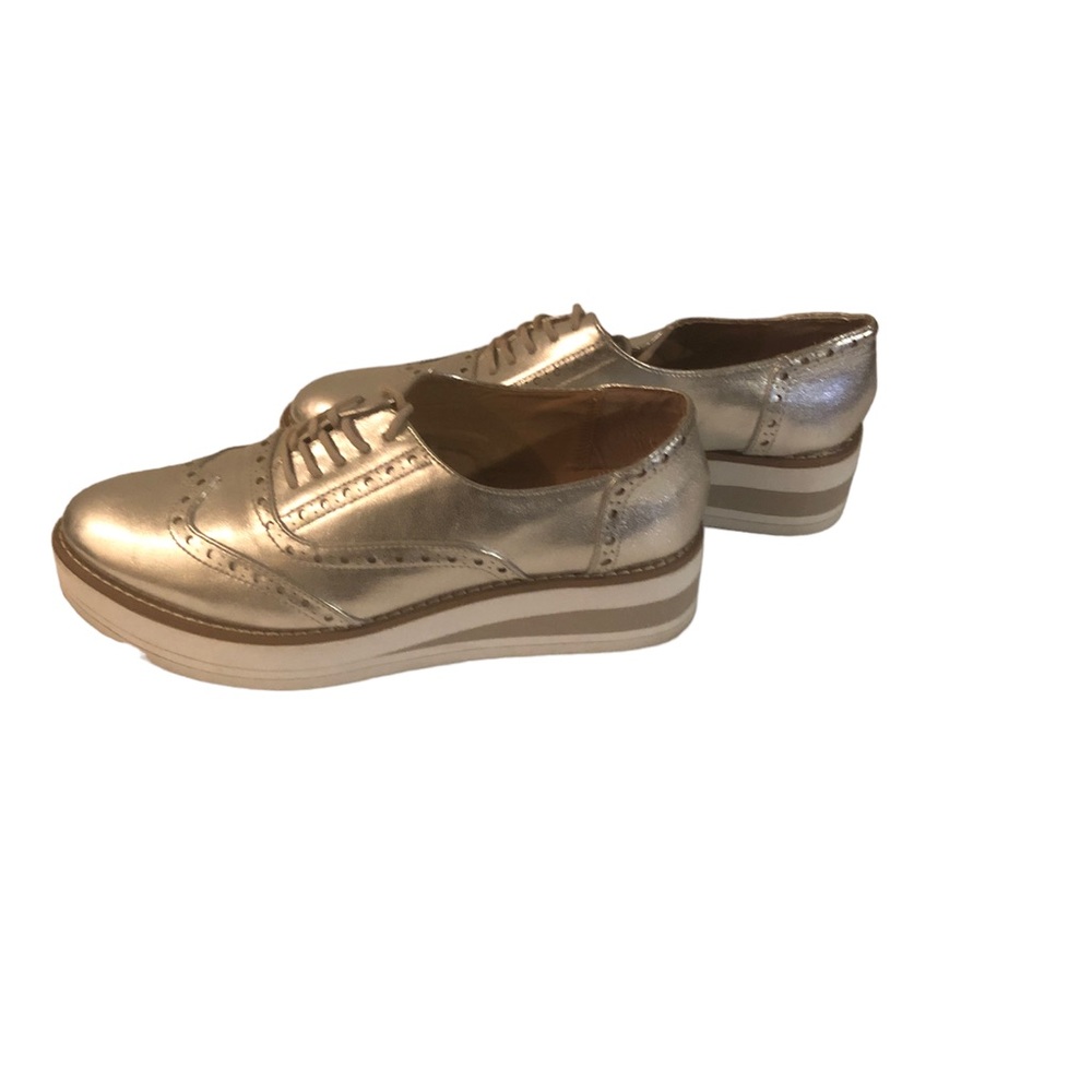MADDEN GIRL Silver Metallic Platform Shoes - Picture 1 of 5